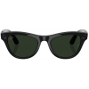 Умные очки Ray-Ban Meta* Skyler Gen 2 Shiny Black, Фотохромные линзы Graphite Green Transitions (RW4014)